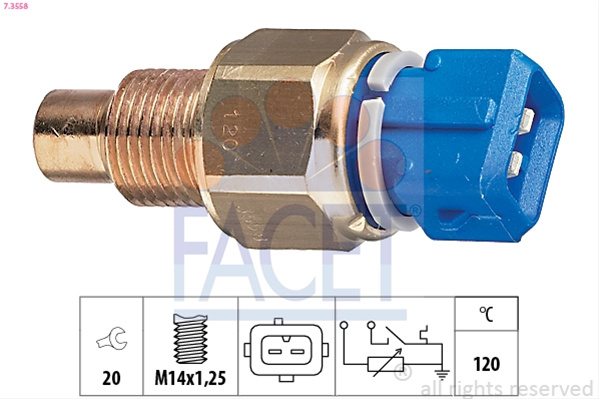 Senzor,temperatura Lichid De Racire Facet Citroën 7.3558