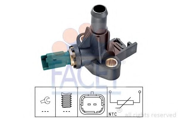 Senzor,temperatura lichid de racire FIAT DOBLO Microbus (223, 119) (2001 - 2016) FACET 7.3318 piesa NOUA