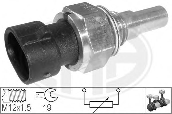 Senzor,temperatura lichid de racire FIAT PUNTO (176) (1993 - 1999) ERA 330107 piesa NOUA