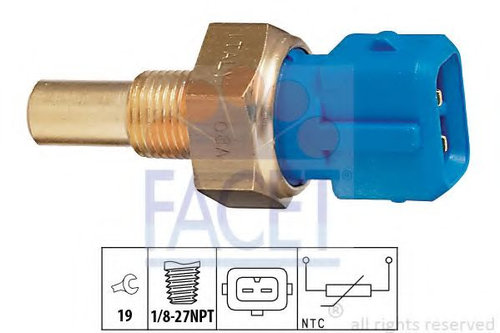 Senzor,temperatura lichid de racire FORD FIESTA IV (JA, JB) (1995 - 2002) FACET 7.3156 piesa NOUA