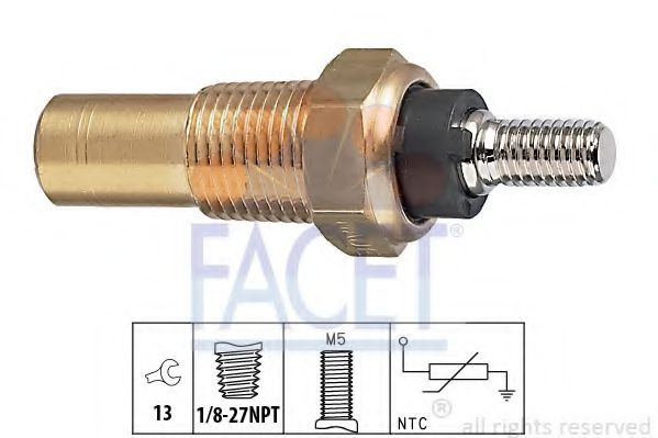 Senzor,temperatura lichid de racire FORD MONDEO II (BAP) (1996 - 2000) FACET 7.3124 piesa NOUA