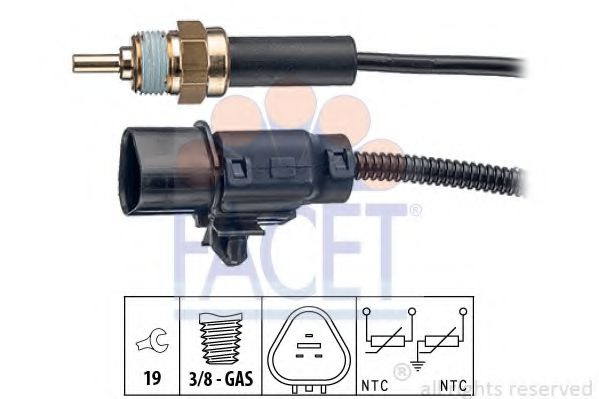 Senzor,temperatura lichid de racire KIA CERATO limuzina (LD) (2004 - 2016) FACET 7.3373 piesa NOUA