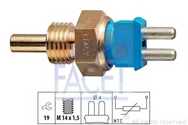Senzor,temperatura lichid de racire MERCEDES C-CLASS Combi (S202) (1996 - 2001) FACET 7.3139 piesa NOUA