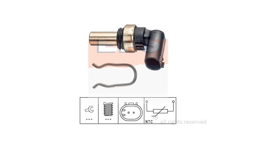 Senzor,temperatura lichid de racire Mercedes CLK Cabriolet (A208) 1998-2002 #2 0003118V002000000