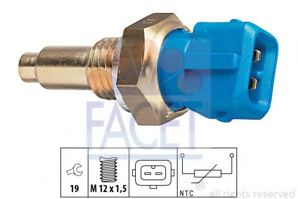 Senzor,temperatura lichid de racire OPEL ASTRA F Combi (51, 52) (1991 - 1998) FACET 7.3143 piesa NOUA