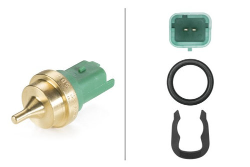Senzor,temperatura lichid de racire partea de jos (6PT009309221 HELLA) Citroen,DS,MINI,PEUGEOT