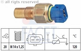 Senzor,temperatura lichid de racire PEUGEOT 406 Estate (8E/F) (1996 - 2004) FACET 7.3516 piesa NOUA