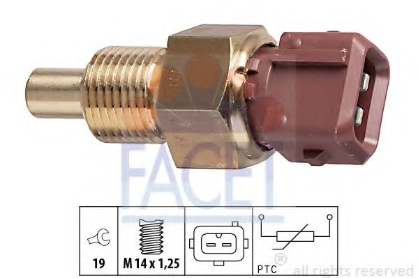 Senzor,temperatura lichid de racire PEUGEOT 806 (221) (1994 - 2002) FACET 7.3308 piesa NOUA