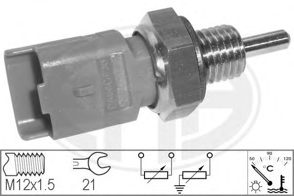 Senzor,temperatura lichid de racire RENAULT CLIO II (BB0/1/2, CB0/1/2) (1998 - 2005) ERA 330551 piesa NOUA