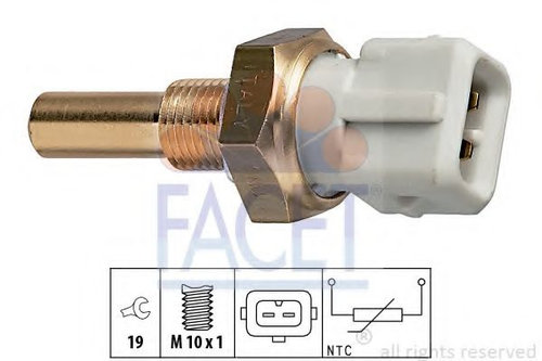 Senzor,temperatura lichid de racire SEAT CORDOBA (6K1, 6K2) (1993 - 1999) FACET 7.3171 piesa NOUA