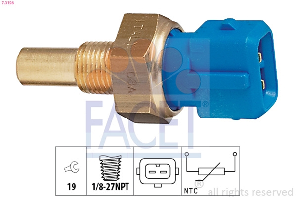 Senzor,temperatura Lichid De Racire; Senzor,temperatura Lichid De Racire; Senzor,temperatura Lichid De Racire Facet Ford 7.3156