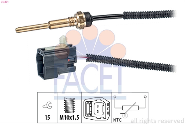 Senzor,temperatura Lichid De Racire; Senzor,temperatura Lichid De Racire; Senzor,temperatura Lichid De Racire Facet Ford 7.3331