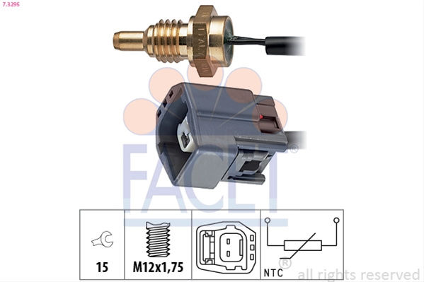 Senzor,temperatura Lichid De Racire; Senzor,temperatura Lichid De Racire; Senzor,temperatura Lichid De Racire Facet Ford 7.3295