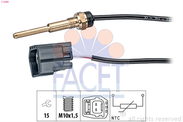 Senzor,temperatura Lichid De Racire; Senzor,temperatura Lichid De Racire; Senzor,temperatura Lichid De Racire Facet Ford 7.3289