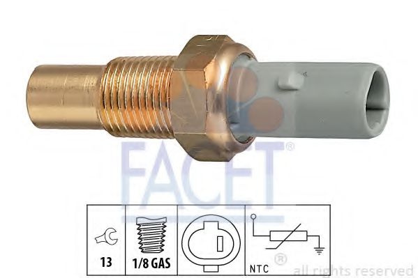 Senzor,temperatura lichid de racire TOYOTA HILUX II pick-up (LN8, RN5, LN6, YN6, YN5, LN5, RN6) (1983 - 2005) FACET 7.3184 piesa NOUA