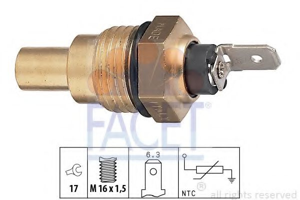 Senzor,temperatura lichid de racire TOYOTA HILUX II platou / sasiu (LN6, LN5, YN6, YN5, VZN1, RZN1) (1983 - 2005) FACET 7.3041 piesa NOUA