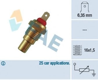 Senzor,temperatura lichid de racire TOYOTA HILUX II pick-up (LN8, RN5, LN6, YN6, YN5, LN5, RN6) (1983 - 2005) FAE 31330 piesa NOUA