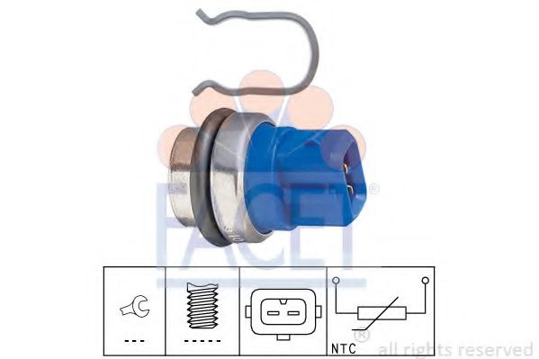 Senzor,temperatura lichid de racire VW PASSAT Variant (3A5, 35I) (1988 - 1997) FACET 7.3101 piesa NOUA