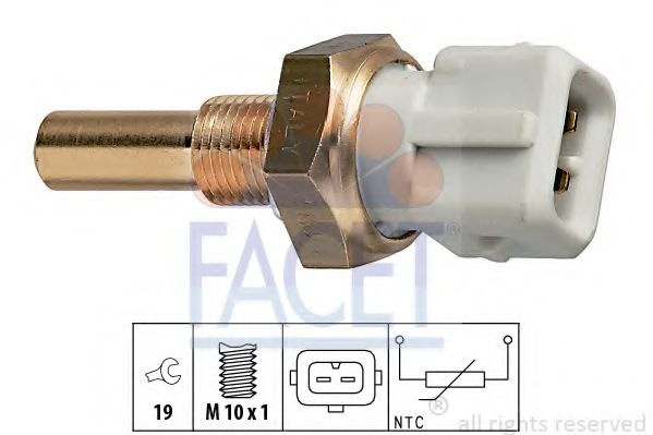 Senzor,temperatura lichid de racire VW PASSAT Variant (3A5, 35I) (1988 - 1997) FACET 7.3171 piesa NOUA