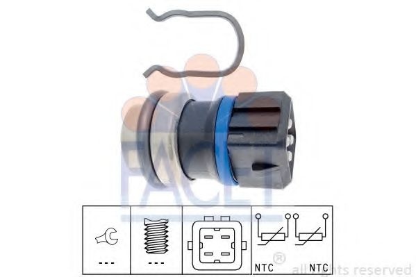 Senzor,temperatura lichid de racire VW POLO (6N1) (1994 - 1999) FACET 7.3146 piesa NOUA