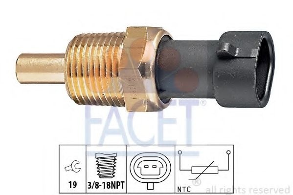 Senzor,temperatura ulei OPEL ASTRA G Combi (F35) (1998 - 2009) FACET 7.3129 piesa NOUA