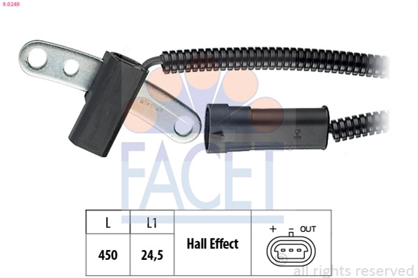 Senzor Turatie,management Motor Facet Chrysler 9.0249
