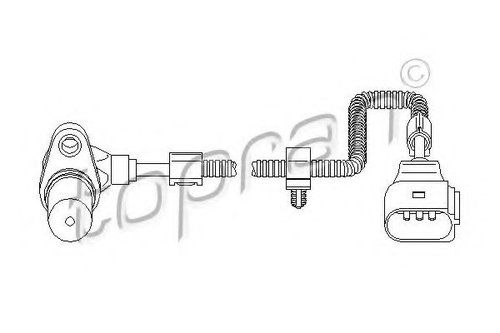 Senzor turatie,management motor FORD GALAXY (WGR) (1995 - 2006) TOPRAN 111 381 piesa NOUA