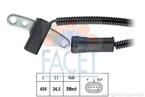 Senzor turatie,management motor JEEP CHEROKEE (XJ) (1983 - 2001) FACET 9.0249 piesa NOUA