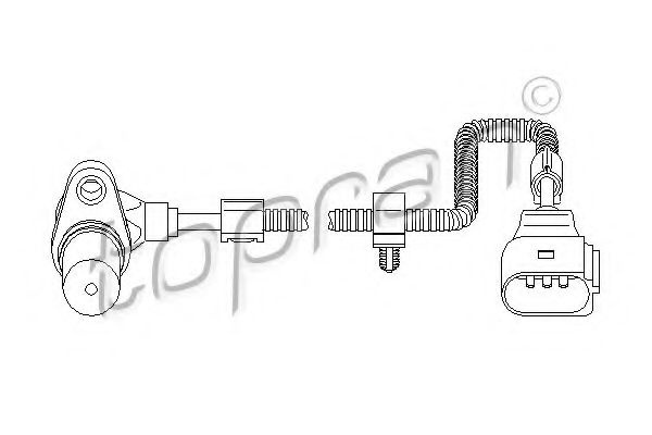 Senzor turatie,management motor SEAT TOLEDO II (1M2) (1998 - 2006) TOPRAN 111 381 piesa NOUA