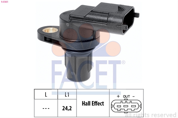 Senzor Turatie,management Motor; Senzor,pozitie Ax Cu Came Facet Iveco 9.0361