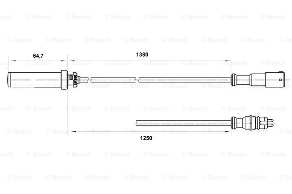 Senzor,turatie roata (0265004015 BOSCH)
