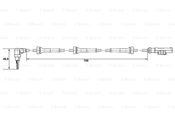 Senzor,turatie roata (0265007636 BOSCH)