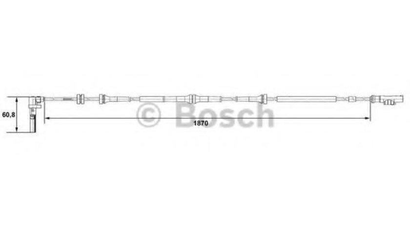 Senzor,turatie roata ALFA ROMEO 147 (937) (2000 - 2010) BOSCH 0 265 007 543 piesa NOUA