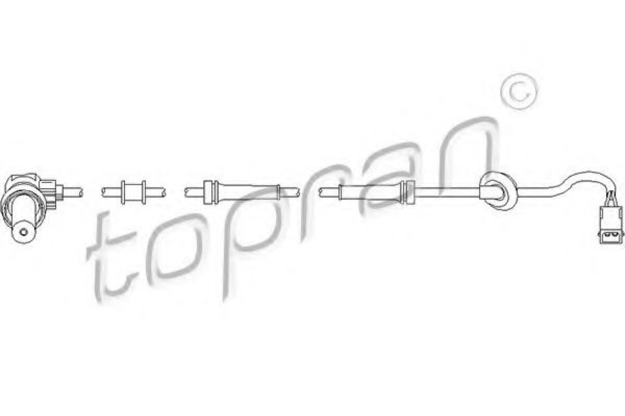 Senzor,turatie roata AUDI A4 (8D2, B5) (1994 - 2001) TOPRAN 109 757 piesa NOUA