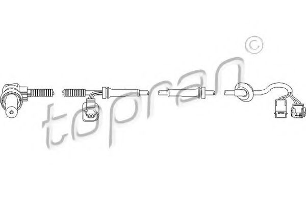 Senzor,turatie roata AUDI A6 (4B2, C5) (1997 - 2005) TOPRAN 110 482 piesa NOUA