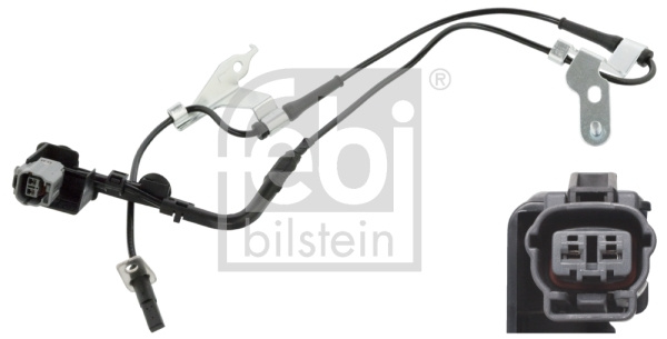 Senzor,turatie roata Axa fata stanga (107371 FEBI BILSTEIN) MAZDA