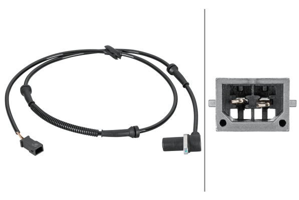 Senzor,turatie roata Axa spate ambele parti (6PU012806831 HELLA) AUDI