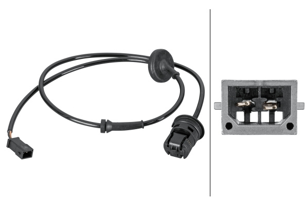 Senzor,turatie roata Axa spate ambele parti (6PU012806901 HELLA) SKODA,VW