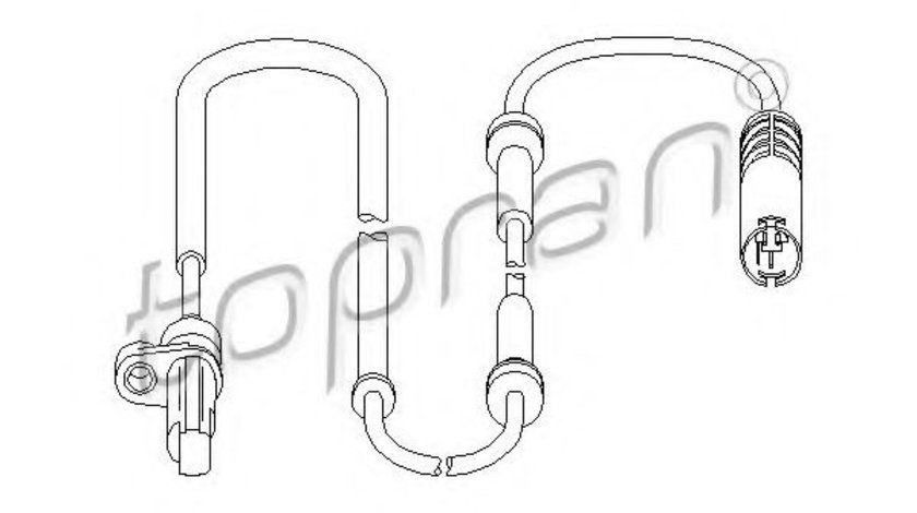 Senzor,turatie roata BMW Seria 5 (E39) (1995 - 2003) TOPRAN 500 982 piesa NOUA