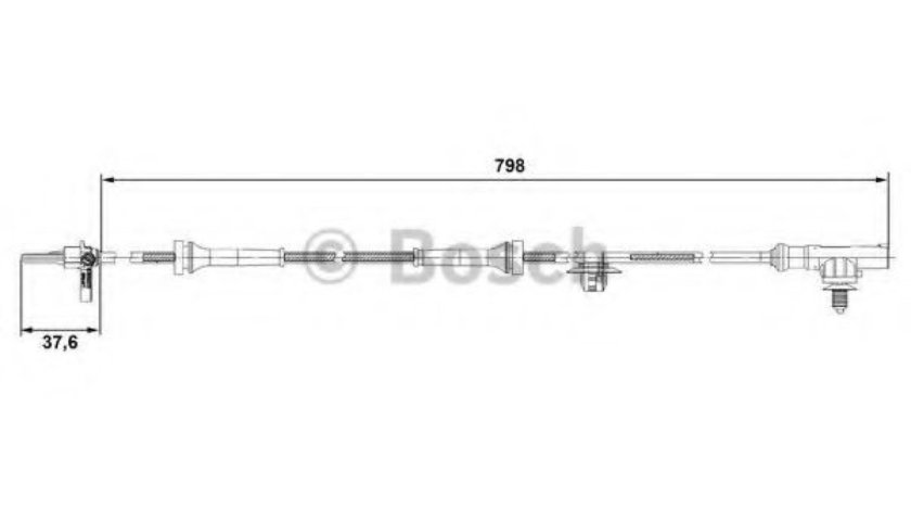 Senzor,turatie roata CITROEN C1 (PM, PN) (2005 - 2016) BOSCH 0 265 007 687 piesa NOUA