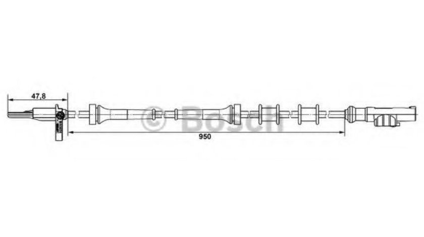 Senzor,turatie roata CITROEN XSARA PICASSO (N68) (1999 - 2016) BOSCH 0 265 007 883 piesa NOUA