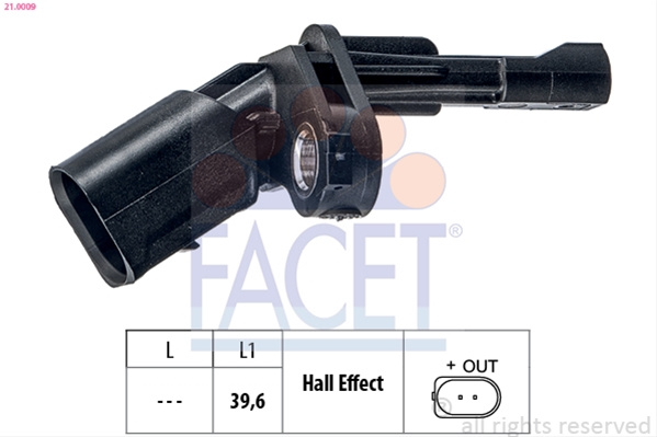Senzor,turatie Roata Facet Audi 21.0009