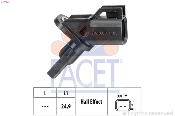 Senzor,turatie Roata Facet Ford 21.0001