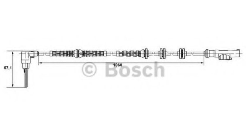 Senzor,turatie roata FIAT DUCATO bus (250, 290) (2006 - 2016) BOSCH 0 265 007 685 piesa NOUA