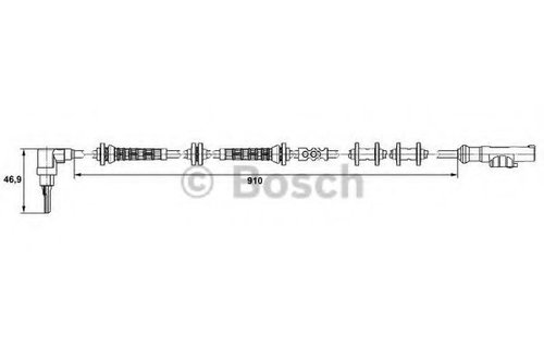Senzor,turatie roata FIAT PANDA Van (169) (2004 - 2016) BOSCH 0 265 007 448 piesa NOUA