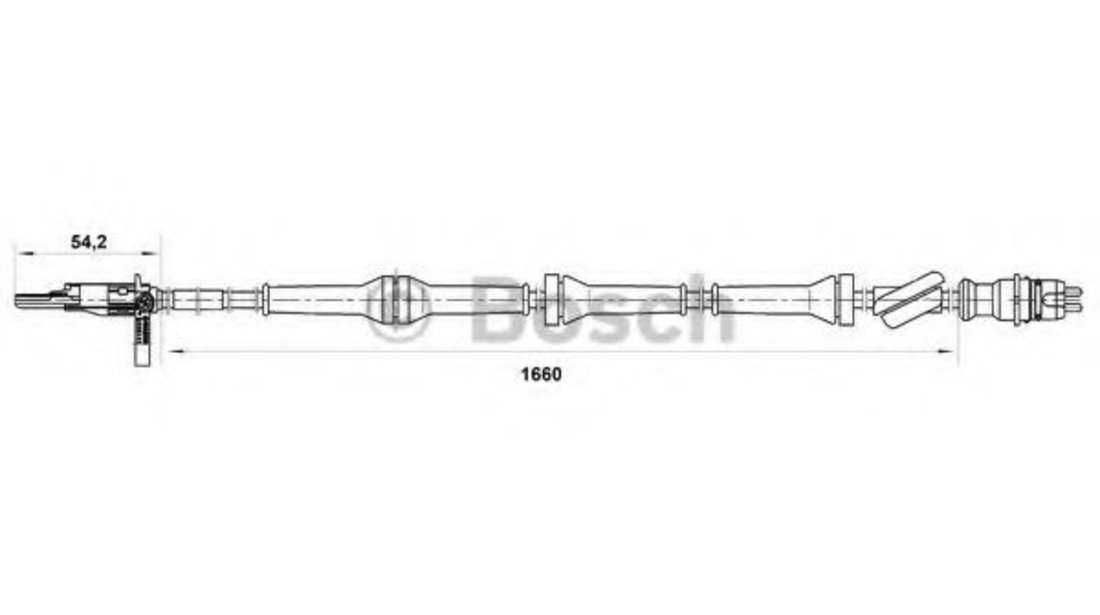 Senzor,turatie roata FIAT PUNTO Van (188AX) (2000 - 2009) BOSCH 0 265 007 071 piesa NOUA