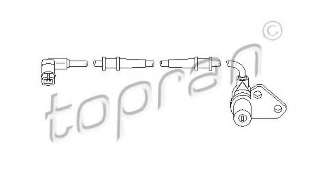 Senzor,turatie roata MERCEDES E-CLASS (W210) (1995 - 2003) TOPRAN 401 412 piesa NOUA