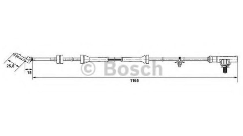 Senzor,turatie roata NISSAN MICRA III (K12) (2003 - 2010) BOSCH 0 265 007 537 piesa NOUA