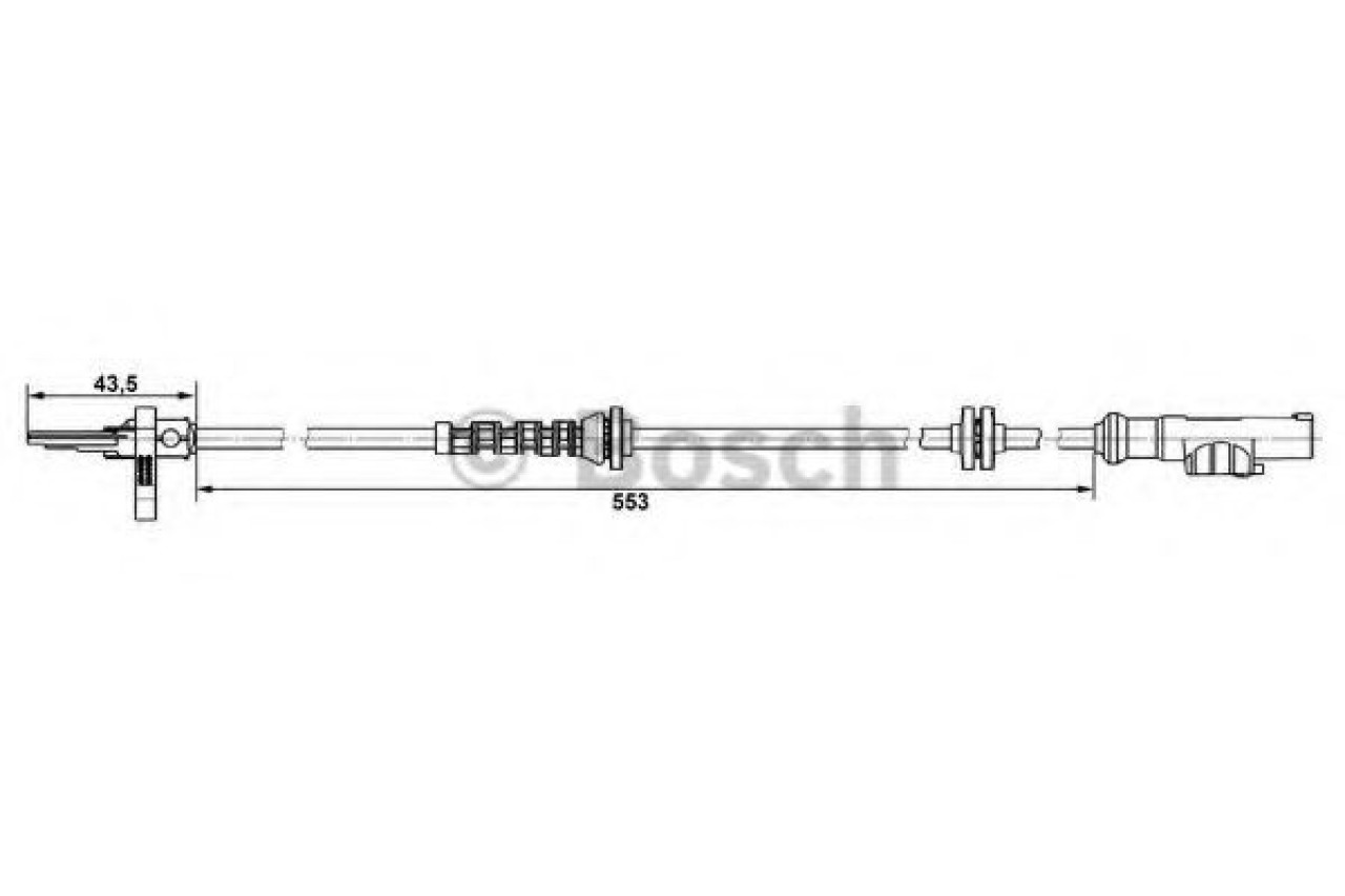 Senzor,turatie roata OPEL CORSA D (2006 - 2016) BOSCH 0 265 007 896 piesa NOUA