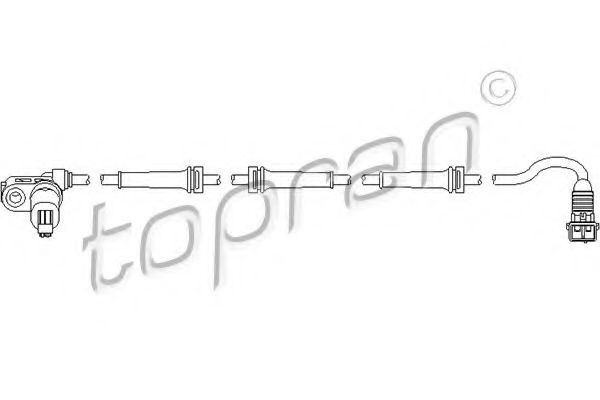 Senzor,turatie roata PEUGEOT 206 CC (2D) (2000 - 2016) TOPRAN 721 608 piesa NOUA